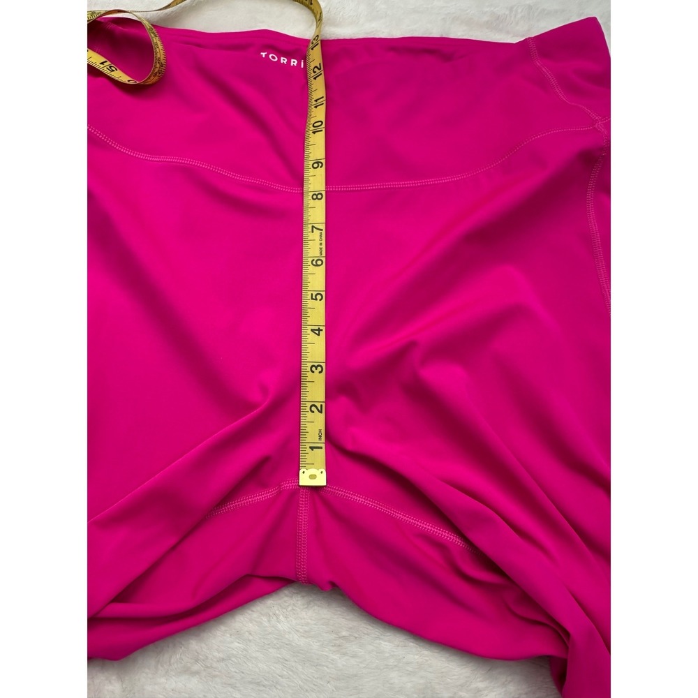 Torrid Pink High Waist Active Crop Leggings Side Pockets Plus Size 3 3X RN148862 - Picture 6 of 7